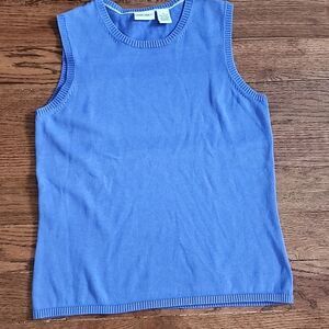 Cherokee Women‎ Sweater Vest Sz Medium Cotton Blokette Academia Soft Girl School